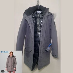 Columbia Icelandite TurboDown II Jacket NWT Womens Large Gray